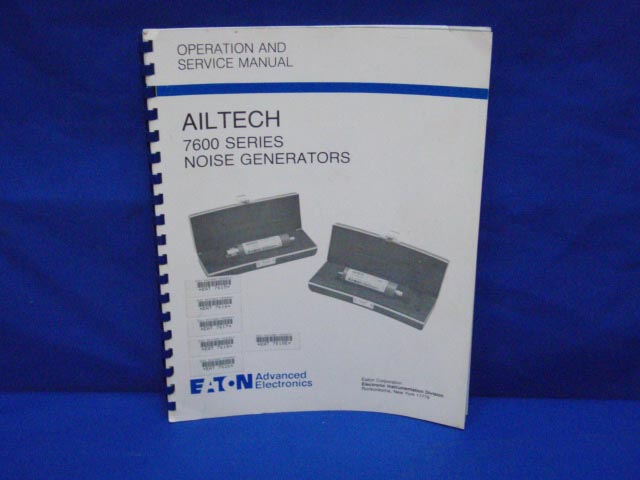 Ailtech serie 7600 manuale operativo e di assistenza - Foto 1 di 1