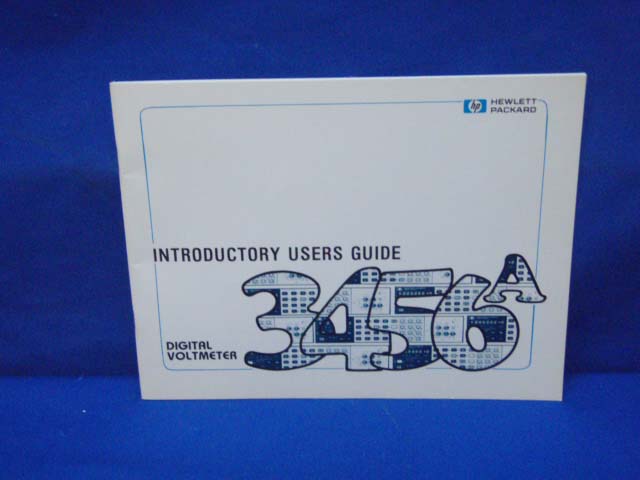 HP 3456A Guide de l'utilisateur d'introduction - Photo 1/1
