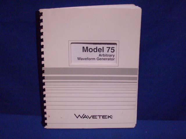 wavetek 75 manual