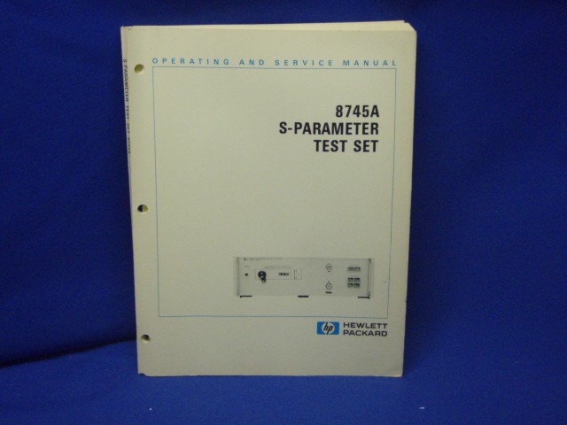 HP 8503B  S-PARAMETER TEST SET OPS & SERVICE MANUAL 