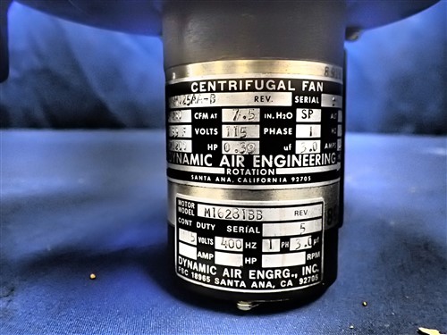 DYNAMIC AIR ENGINEERING M125AA-B CENTRIFUGAL FAN NEW/UNUSED SURPLUS | eBay