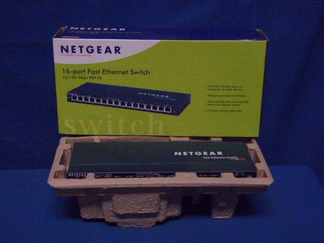 Netgear Fs116 NETGEAR FS116 16 PORT FAST ETHERNET SWITCH *NIB* | eBay