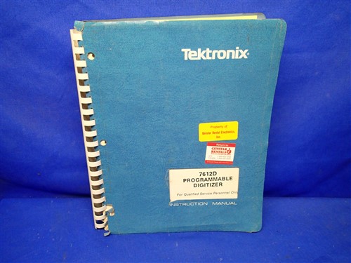TEKTRONIX 7612D programmable Digitizer Operators Manuel d'instruction 