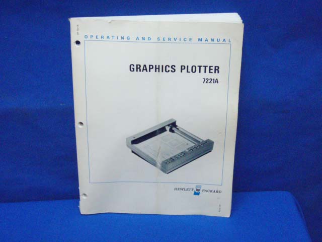 HP 7221A Graphics Plotter Operating & SERVICE Manual | eBay