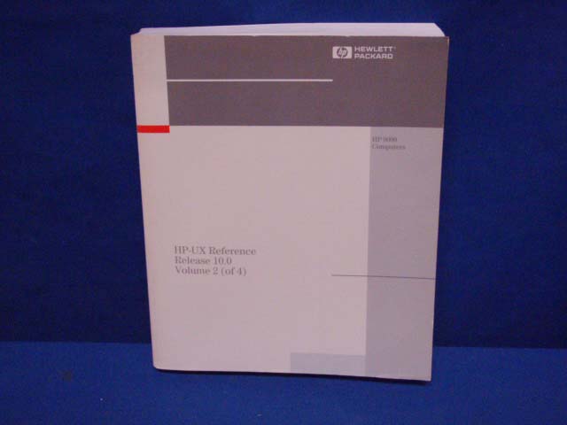 Gui Reference Hp HP HP-UX REFERENCE RELEASE 10.0 VOL 2 | eBay